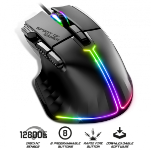 Pack souris gamer gaming Pro m3 RGB Spirit of gamer