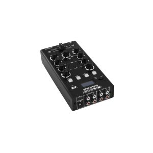 Table de mixage 2 canaux stéréo Bluetooth et lecteur MP3 - réglage de gain et égaliseur 2 bandes, raccordement par prises RCA