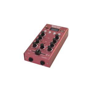 Table de mixage 2 canaux stéréo Bluetooth et lecteur MP3 - réglage de gain et égaliseur 2 bandes, raccordement par prises RCA