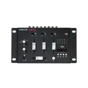 Table de mixage 3 canaux stéréo Bluetooth USB MP3 - réglage de gain et égaliseur 2 bandes, raccordement par prises RCA