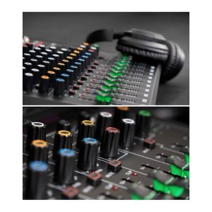 Table de mixage 8 canaux stéréo Bluetooth USB MP3 - Carte son PC - égaliseur 2 bandes, raccordement par prises RCA