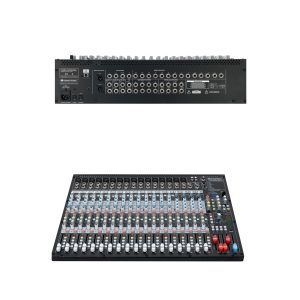 Console de mixage 14 canaux - 4 canaux d'entrée stéréo USB OMNITRONIC LMC-3242FX – DSP- PC Connect