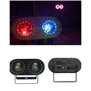 Jeu de lumière 36 LED 3 en-1 RGBW-UV 20W LED DMX, lumière de scène RGB de 20W Stroboscope DMX