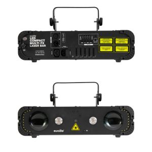 Jeu de lumière 4 en-1 RGBW-UV 30W 154 LED DMX, LASER RG - lumière de scène RGBW-UV de 30W Stroboscope DMX - Télécommande