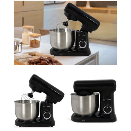 Robot Pâtissier Pétrin 3L noir 1500W 10 niveaux de vitesse, fonction pulse