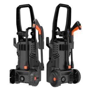 Nettoyeur haute pression 1400W - 110 bars Débit maxi: 420L/h - 5 mètres de flexible haute pression