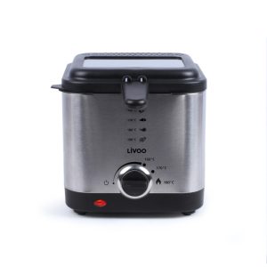 Friteuse électrique 1.5L - Acier inoxydable - Thermostat réglable - Filtre anti-odeur