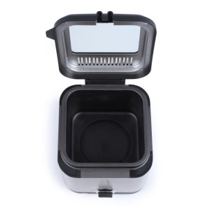 Friteuse électrique 1.5L - Acier inoxydable - Thermostat réglable - Filtre anti-odeur