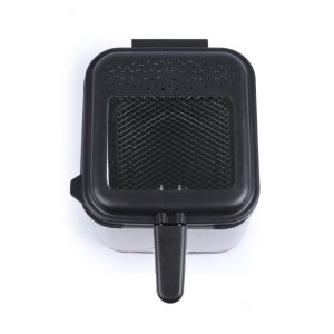 Friteuse électrique 1.5L - Acier inoxydable - Thermostat réglable - Filtre anti-odeur