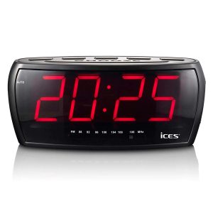 Radio-réveil FM projection Grand Écran LCD de 1.8"