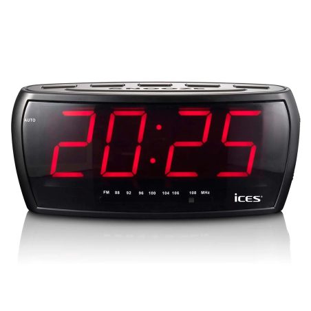 Radio-réveil FM projection Grand Écran LCD de 1.8"