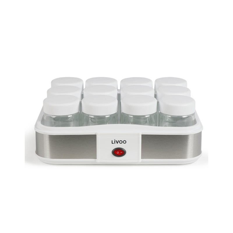 Yaourtière fromagère 1,2 L Programmable 21,5 W 12 pots en verre