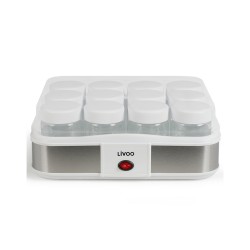 Yaourtière fromagère 1,2 L Programmable 21,5 W 12 pots en verre