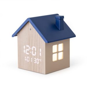 Réveil Double Maison mode veilleuse avec capteur Fonction alarme
