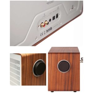 Radio Internet Hybride Stéréo FM/DAB+ – Bluetooth 5.0 – Bois Noyer – Écran Couleur TFT LCD 2,8"