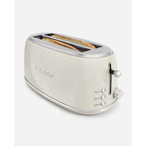 bouilloire rétro vintage sans fil 2 200W 1,8 l beige Inox