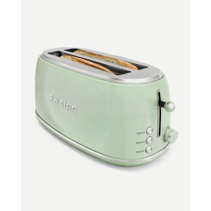 grille-pain vert pastel 2 FENTES Inox – Style SMEG