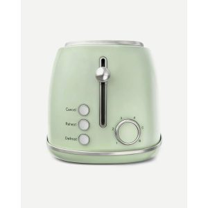 grille-pain vert pastel 2 FENTES Inox – Style SMEG