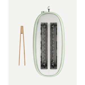 grille-pain vert pastel 2 FENTES Inox – Style SMEG
