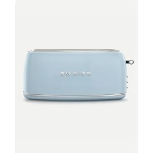 grille-pain Bleu pastel 2 FENTES Inox – Style SMEG