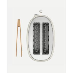 grille-pain INOX beige pastel 2 fentes Inox – style Smeg