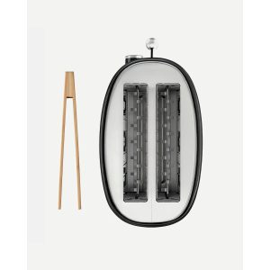 grille-pain INOX Noir 2 fentes Inox – style Smeg