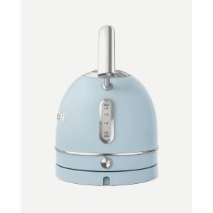 BOUILLOIRE rétro vintage INOX SANS FIL 2200W 1,8 L bleu pastel - Style SMEG