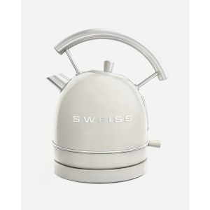 BOUILLOIRE rétro vintage INOX SANS FIL 2200W 1,8 L Beige pastel - Style SMEG