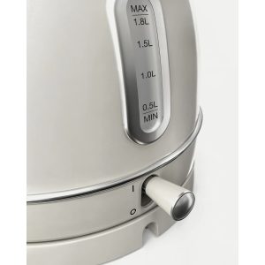 BOUILLOIRE rétro vintage INOX SANS FIL 2200W 1,8 L Beige pastel - Style SMEG