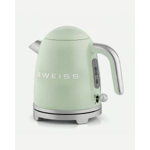 BOUILLOIRE rétro vintage INOX SANS FIL 1000W 1L Vert pastel - Style SMEG