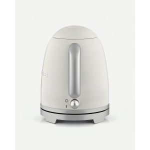 BOUILLOIRE rétro vintage INOX SANS FIL 1000W 1L Beige pastel - Style SMEG