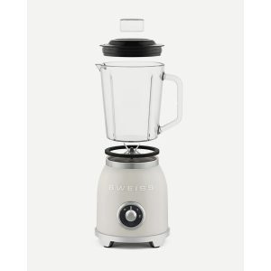 Blender Mixer Vintage Métal Beige pastel – 1000W – Bol 1,5 L – 2 Vitesses – Pieds anti-dérapant - TYPE SMEG