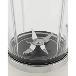 Blender Mixer Vintage Métal Beige pastel – 1000W – Bol 1,5 L – 2 Vitesses – Pieds anti-dérapant - TYPE SMEG