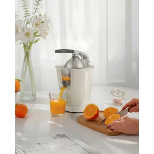 Presse-agrumes Fruits Métal Vintage à Bras électrique Beige pastel Design 160W - Type SMEG