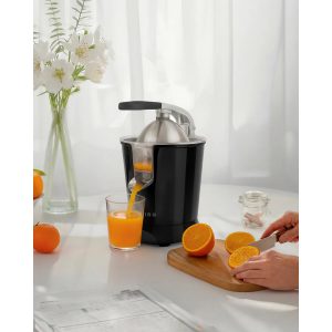 Presse-agrumes Fruits Métal Vintage à Bras électrique Noir Design 160W - Type SMEG