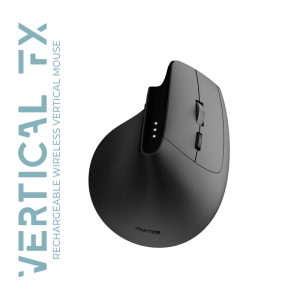 Souris ergonomique sans fil - capteur optique 3200 dpi - 6 boutons - USB