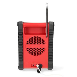 Radio de Chantier Bluetooth 15W DAB+ FM 2.2" IPX5 Écran bleu Noir Alimentation