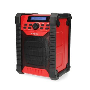 Radio de Chantier Bluetooth 15W DAB+ FM 2.2" IPX5 Écran bleu Noir Alimentation