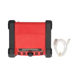 Radio de Chantier Bluetooth 15W DAB+ FM 2.2" IPX5 Écran bleu Noir Alimentation