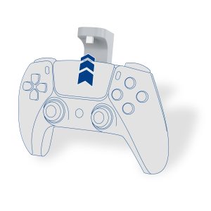 Batterie externe pour manette PS5 2500maH-câble Type C - Blanc