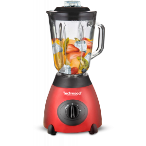 Blender Métal Rouge 500W Beige 1,5 L 2 Vitesses