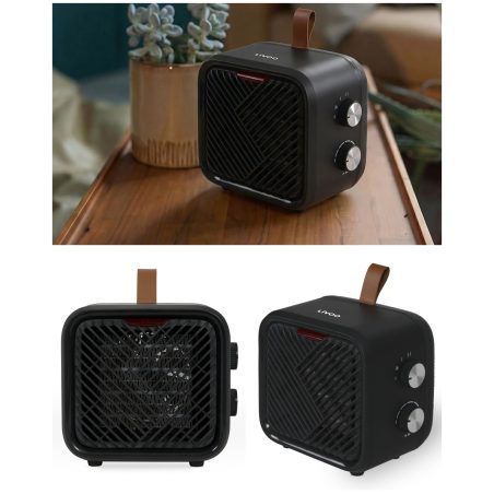 Chauffage soufflant vintage Céramique – Noir – 1500W – Salle de bains