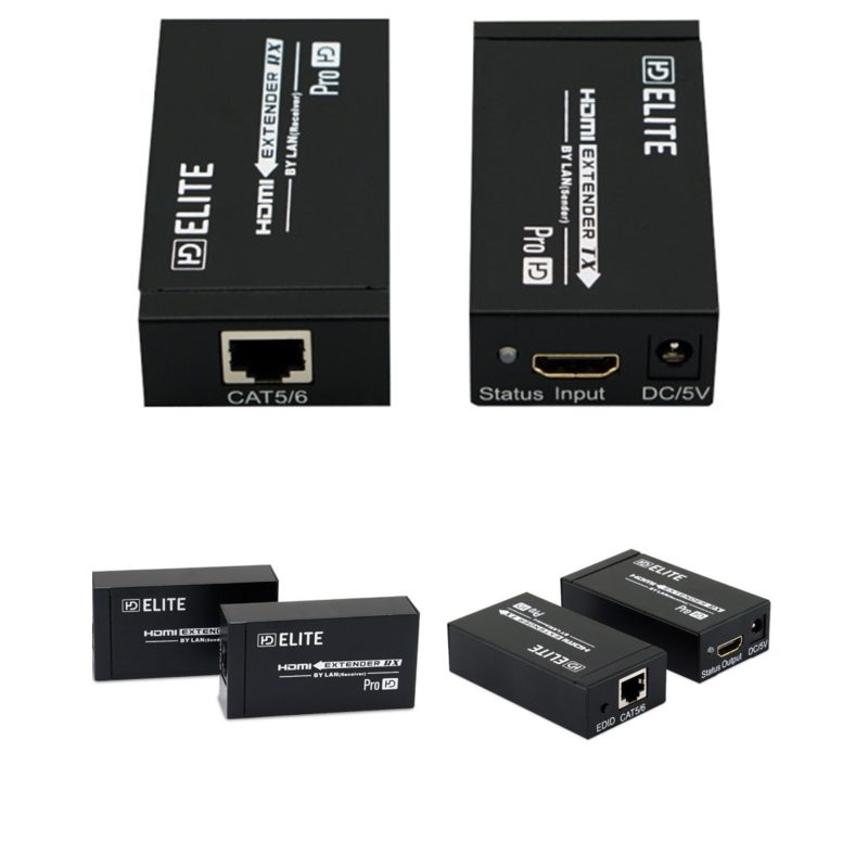 Adaptateurs HDMI 1080P vers Ethernet Eco Power HD - 50M - émetteur et récepteur