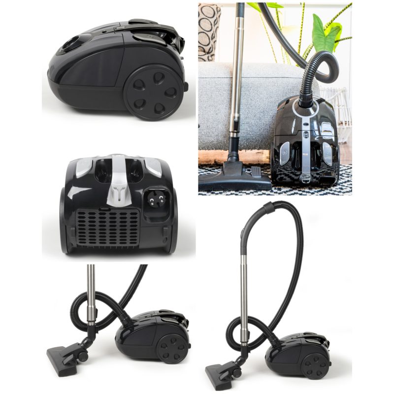 Aspirateur Avec Sac Design 700W 2L Embout brosse, suceur plat et 3 sacs papier inclus