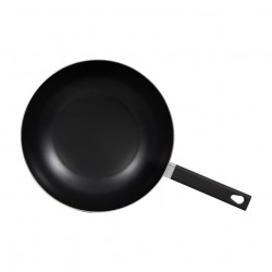 WOK 32 cm Manche Amovible – Fonte d'Aluminium – Revêtement pierre – Tous feux Dont INDUCTION