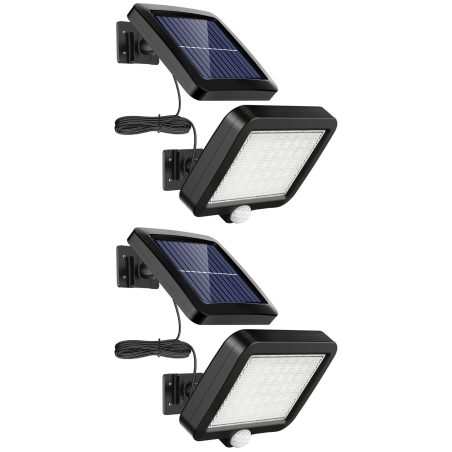 Projecteur solaire LED 1500 lumens 15W OPTEX avec détecteur de mouvement - Noir