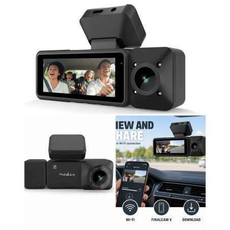 Caméra Embarquée WIFI - Dashcam 4k@30fps – 4MPixel 3.16" LCD Détection de mouvement – Vision nocturne