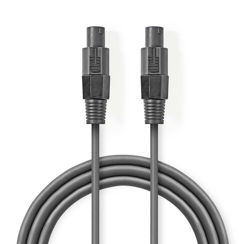 Câble Haut-Parleur Speakon Mâle à Femelle 1m - 4 Conducteurs Cuivre Sans Oxygène