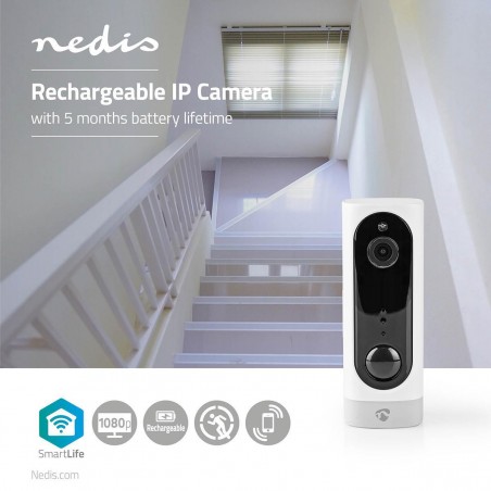 Caméra IP rechargeable | Capteur de Mouvement PIR | MicroSD | 3 000 mAh