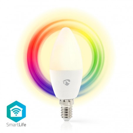 Ampoule LED Intelligente Wi-Fi | Pleine Couleur et Blanc Chaud | E14